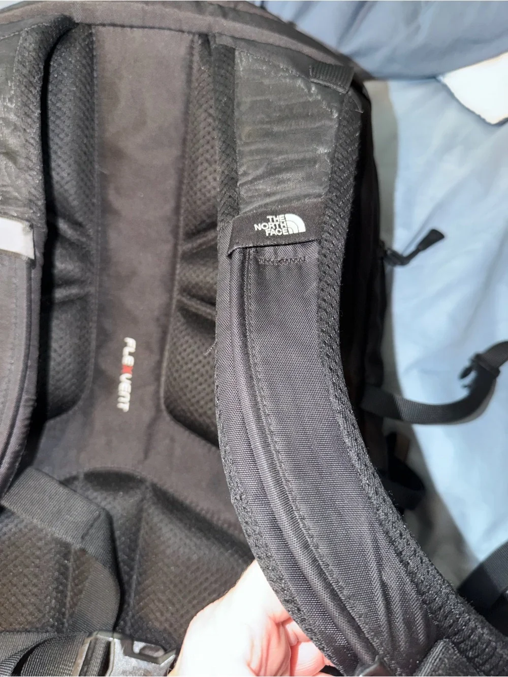 The North Face Borealis Laptop Backpack Black w/ Mint Green Bungee
